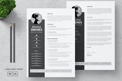 Free Minimalist Resume Word clean cover letter cv design cv template design doc e learning ecommerceweb education platform illustration modern design online course website professionally resume resume design resume template student study web website design