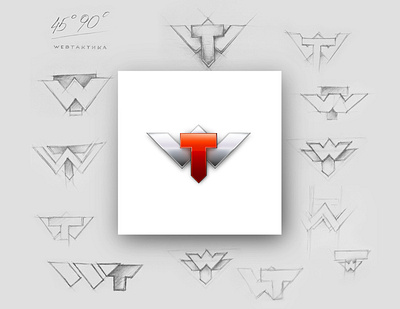 Web Тактика logo branding de design graphic design icon illustration logo vec vector web web design web development website
