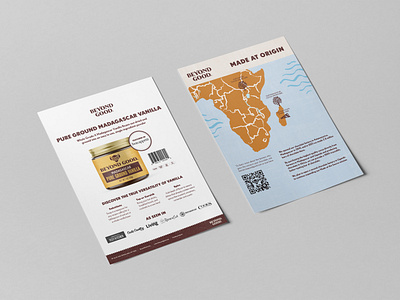 Ground Vanilla Sell Sheet branding food graphic design print sell