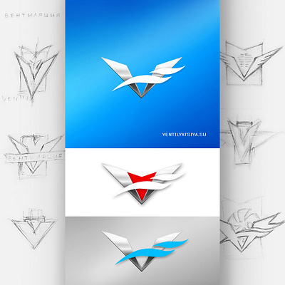 logo for the website project ventilyatsiya.su branding design graphic design icon illustration logo vector web design web development website
