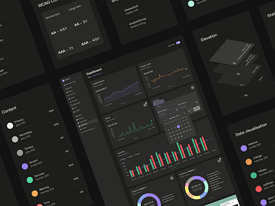 Introducing Qonto’s new dark mode via the dashboard accessibility bankapp dark dark mode dark theme dashboard design system elevation finance financial fintech library night qonto