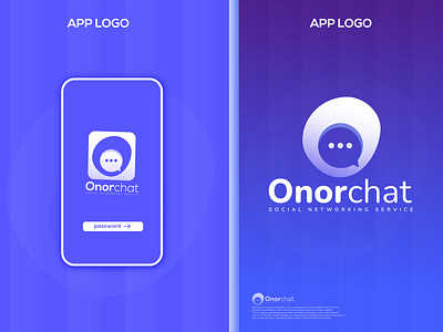 social networking app logo (Onorchat) app logo best logo branding business company colourful logo creative design graphic design it company logo it logo logo logo mark logodesigner logoinspirations logotype minimal o letter logo onorchat social networking technology company