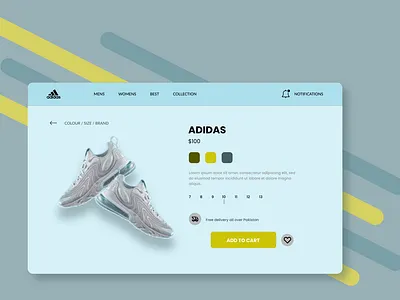 Adidas Website css design ecommerce website html illustration javascript landing page web design