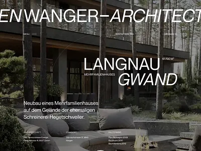 Architecture Website - Project Page architect agency architect ui design architecture website interior agency interior design ui design