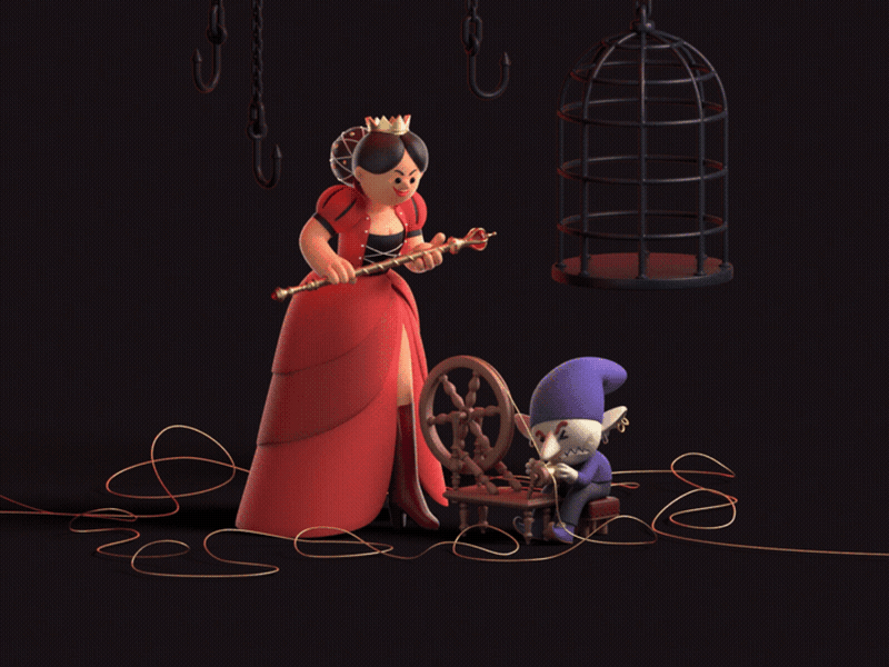 Washington Post - Rumpelstiltskin 3d animation c4d character cinema4d design gif graphic design illustration ui