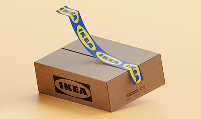 Ikea Box 3d blender blender3d box branding c4d ikea illustration lowpoly motion nft packaging