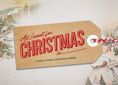 All I Want For Christmas Sermon Series Design branding design graphic design logo