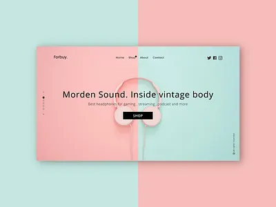 Forbuy. - A Online Shopping website landing page design dribbble figma reactjs ui uidesign uitrends uiux webdesign webdeveloper