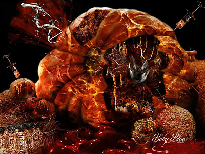Mutated Pumpkin design graphic design horror photo editing photo manipulation photoediting