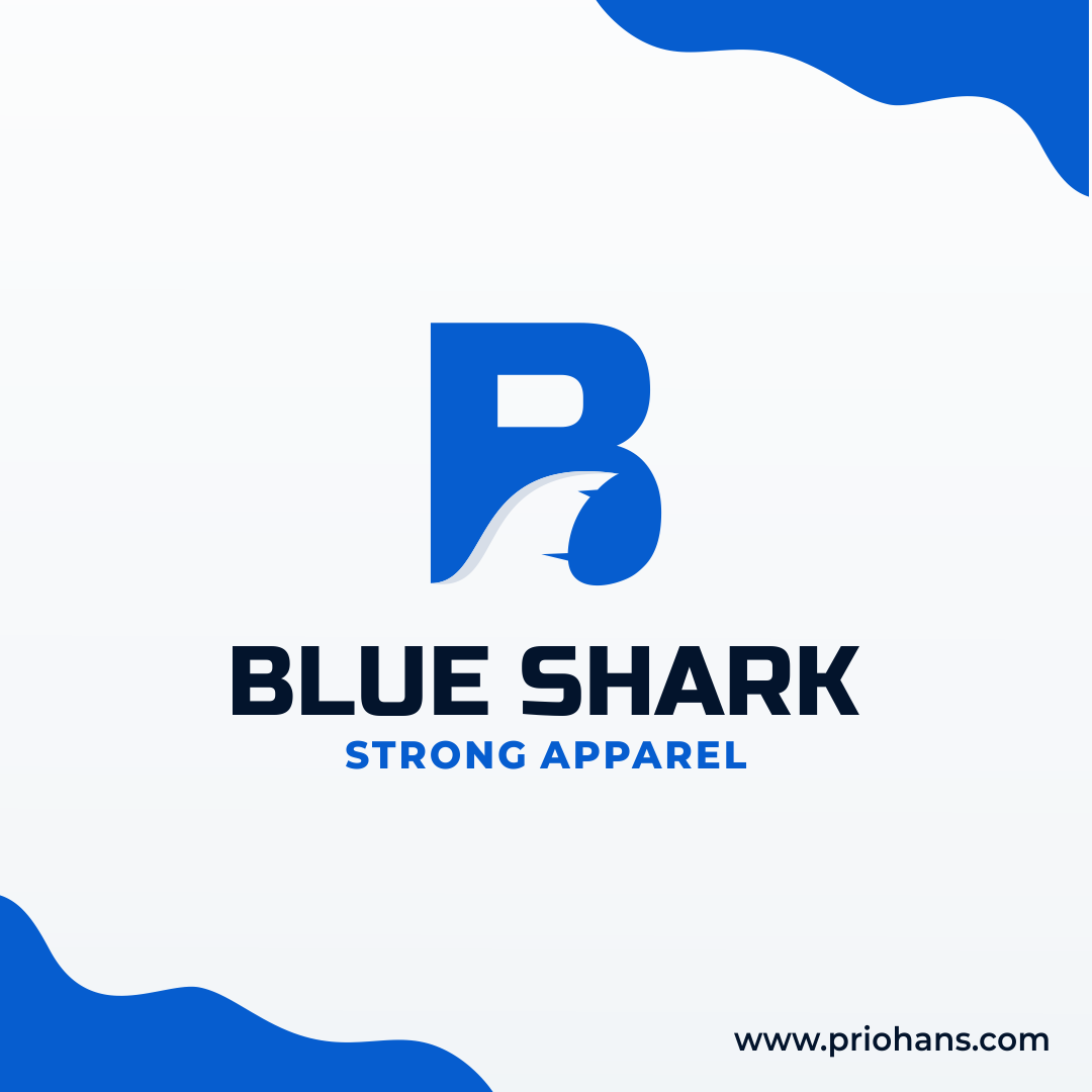Letter B + Shark Fin Logo Combination b logo brand branding color creative logo design illustration letter b logo logos meaningful logo negative space logo prio hans shark shark fin logo shark logo typography vector
