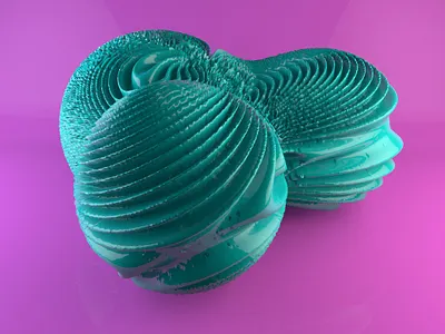 abstracr figure 3d cinema 4d illustration