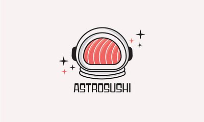 AstroSushi branding graphic design illustration logo modern logo typography vector