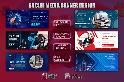 Social Media Banner Design banner design branddesign business banner creative banner creative banner 2022 google banner social media trendy banner design unique banner web banner youtobe banner