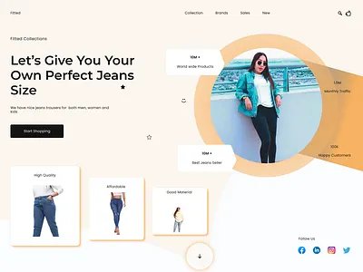 Fitted app branding design illustration ui ux