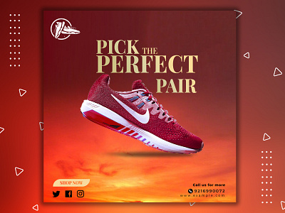 shoe banner 3d anstravt branding design graphic design graphics design logo pair if shoe perfect shoe shoe banner sky ui