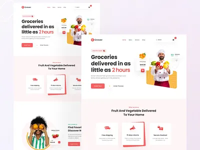 Food Delivery E-Commerce Web application web design