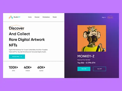 NFTs Landing branding design illustration landing logo nft nftlandingwebsite nftlandingwebsitedesign nfts nftwebsite nftwebsitedesign ui uidesigner uiux uiuxdesign uiuxdesigner ux website websitedesign websitedesigner