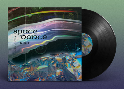 Spase Dance v.5 - Vinyl Cover art cd collage concept cover creative design design illustration illustration art liquid music space vinyl