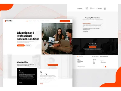 Website Design for Online IT Solutions branding design graphic design hire illustration logo mobile app design ui ux webdesign