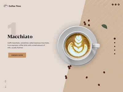 Coffee Web Design animation app app design application coffee concept design figma graphic design illustration photoshop prototyping skills uidesign uikit uiux web design xd