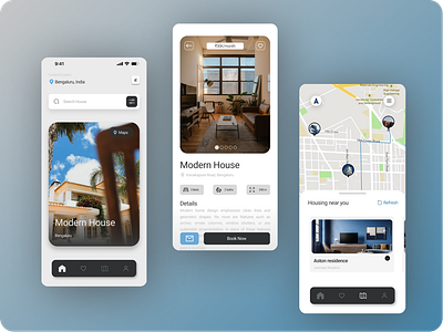 Home Rent App app design logo typography ui ux vector