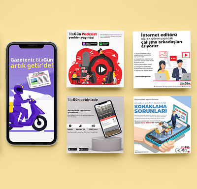 BirGün Gazetesi Instagram Posts graphic design illustration insta instagram post story