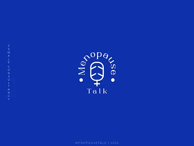 Menopause Talk Logo faminism logo female counseling logo logo 2022 logo folio 2022 menopause logo modern logo podcast logo sarwar shafi