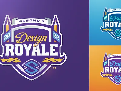 Design Royale athayadzn branding college design event logo gaming illustration logo mascot logo pencils ribbon sportlogo sports sports event vector