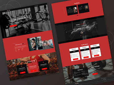 GymGo - Gym landing page app branding color dashboard fitness graphic design gym illustration inspiration landing logo page reference site sport typography ui vector web website
