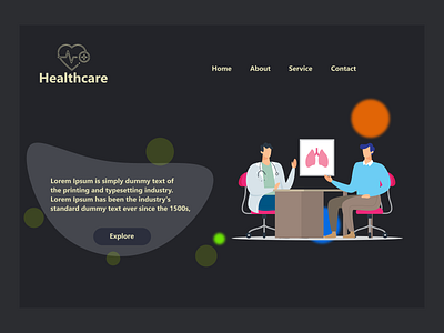 Health Care Landing Page design graphic design illustration inspiration landing page ui ui ux uiux design web design