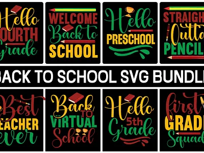 BACK TO SCHOOL SVG BUNDLE school bus svg