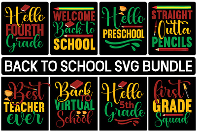 BACK TO SCHOOL SVG BUNDLE school bus svg