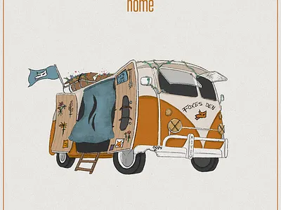 home album art design digital design graphic design illustration procreate retro