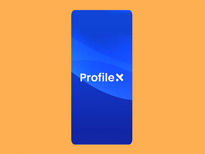 ProfileX UI - Interaction Design animation blue interaction ui micro interaction ui orange profilex ui user onboarding