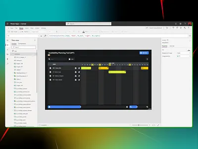 PowerApps - Planning Tool 1.4 app design ui ux