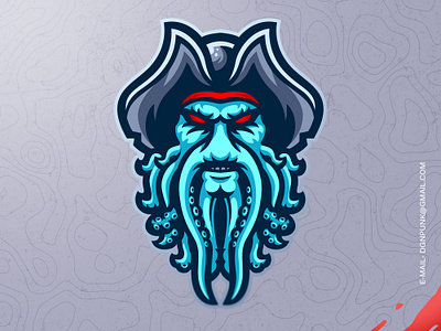 Davy Jones Logo animation brand branding character design graphic design illustration logo mascot motion graphics sport ui vector