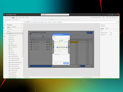 PowerApps - Planning Tool 1.2 app design ui ux