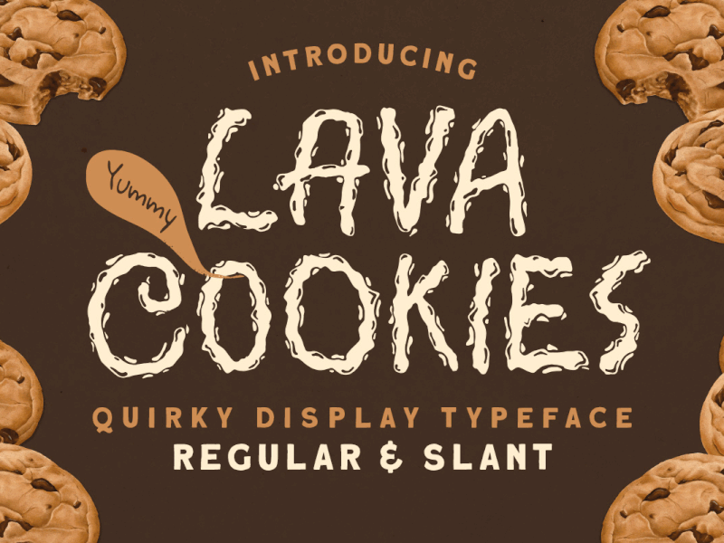 Lava Cookies - Quirky Display Typeface freebies unique font