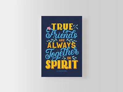 Anne of Green Gables postcard anne of green gables card card design design greeting card handlettering illustration lettering lettering art lettering artist postcard type typography