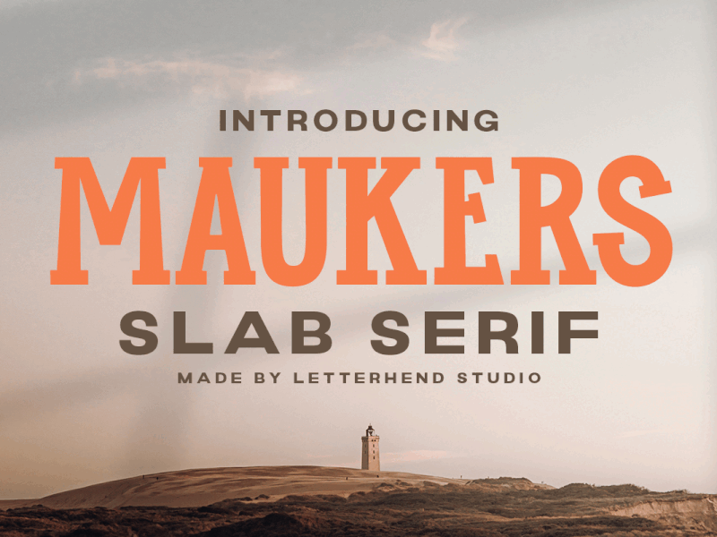 Maukers - Slab Serif freebies slab serif