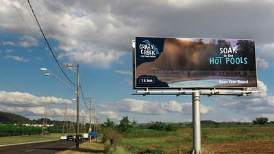Crazy Creek Resort Billboard Design billboard resort
