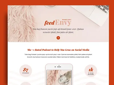 Podcast Website Template bold web design podcast podcast host podcast template podcast website showit template showit website web design website website template