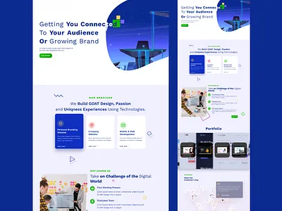 Digital Agency design digitalagency exploration graphic design illustration landingpage ui uidesign uiuxdesigner webpage
