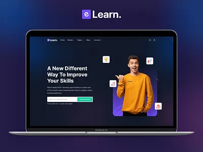 eLearn – Bootstrap 5 Online Courses Template bootstrap branding design template theme ui ux web website