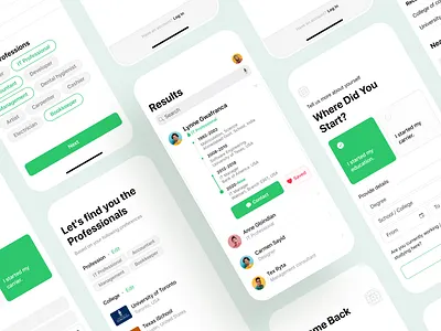 Find professionals | Mobile App Design branding find freelancing hiring ios app mobile app professionals ui ux design