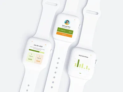 AR Calories Management | Apple Watch Design apple watch ar augmented reality design food health ios app mobile app ui ux design