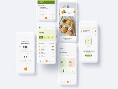 AR Calories Management Apple Watch Responsive | Mobile App ar augmented reality calories dashboard design design food health ios app management mobile app ui ux design