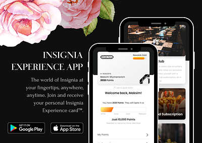 Insignia Experience | App showcase 3d branding business design graphic design illustration logo mockup ui ux vector