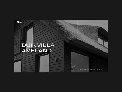 House architect portfolio homepage black and white bw design digital design homepage minimalistic ui ux webdesign