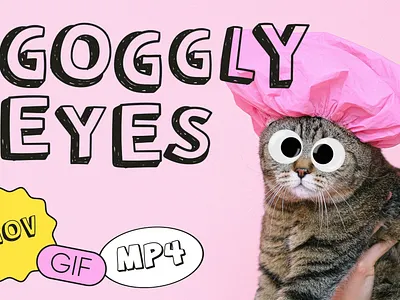 Goggly Eyes 👀 Get yours on Creative Market! animated animated graphic animation creative market design eyes fun funny goggly eyes humour katycreates motion
